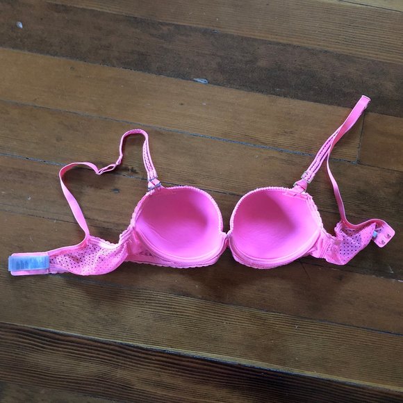 Stella McCartney Magnolia Shrugging Neon Contour Balconette Bra Pink - Picture 4 of 9